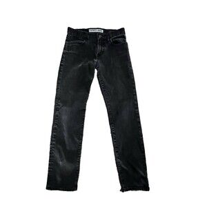 EXPRESS Men's Rocco Jeans 29x30 Straight Skinny Leg Slim Fit Black Washed Cotton